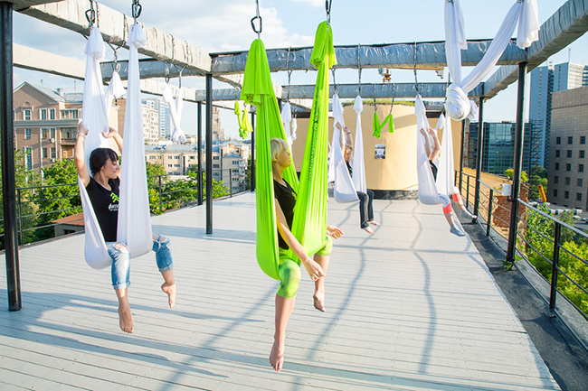 Fitness on the roof