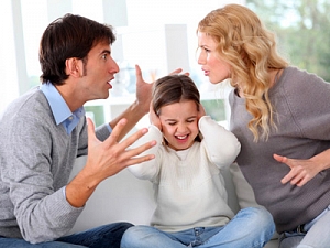 Семейные ссоры вредят  развитию мозга ребенка